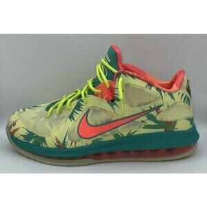 Sz 10 Nike LeBron IX Low 9 LeBronoldPalmer Air Max LimeMango